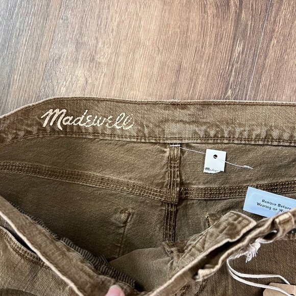 NWT Madewell Burnt Sienna Cut-Off Denim Jean Shorts Sz 27 - Picture 7 of 11